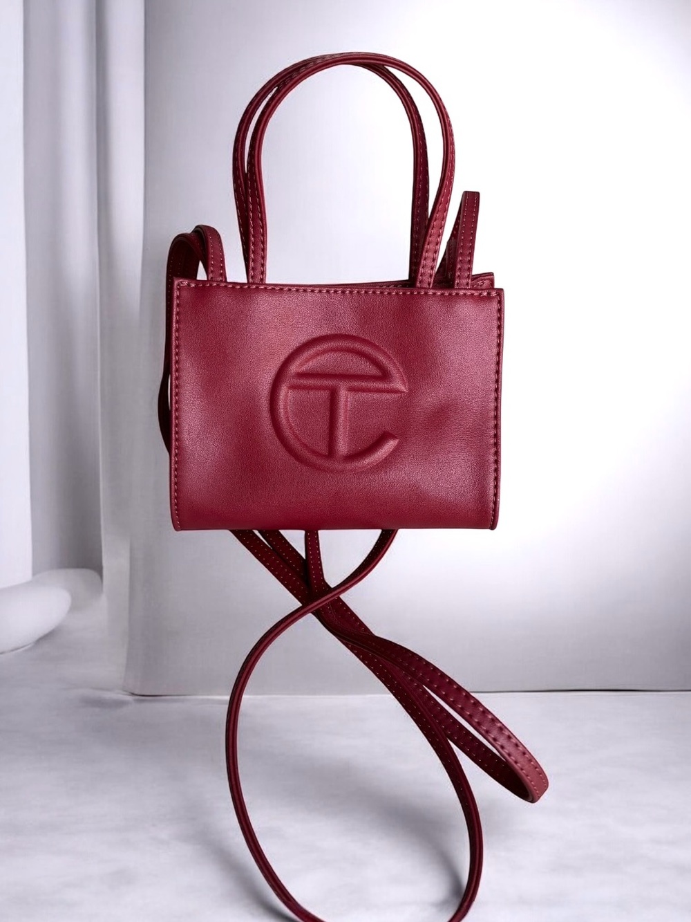 🆕 Telfar Small Shopping Mini Bag Oxblood
